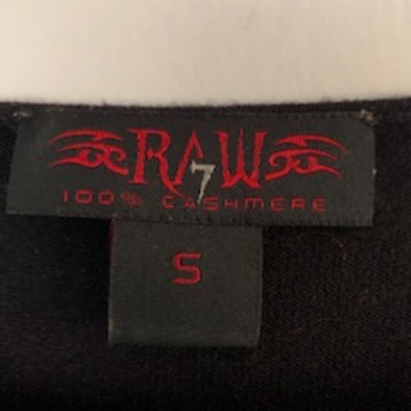 Raw 7 black knitted sweater , 100% cashmere , like new - Picture 5 of 5